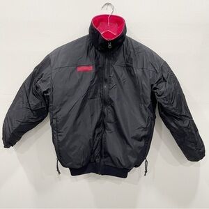Vintage Columbia 90’s Crop Puffer Bomber Jacket Black Pink